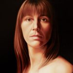 Detail of portrait commission by Damir May