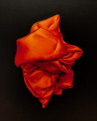 Orange oil painting by Damir May